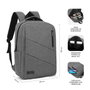 Subblim City Backpack Mochila para Portátil 15,6 pulgadas Gris